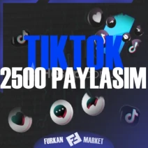⭐TİKTOK 2500 PAYLAŞIM |OTOMATİK TESLİMAT|⭐
