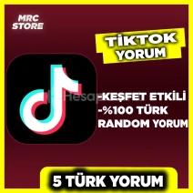 TikTok Türk Gerçek Hesaplardan 5 Yorum