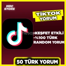 TikTok Türk Gerçek Hesaplardan 50 Yorum