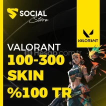 TR 100-300 Skin Valorant Random Hesap