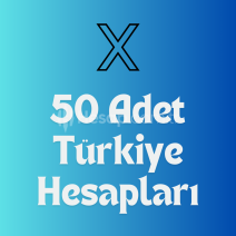 Türkiye Kadın  X Hesapları 50 Adet
