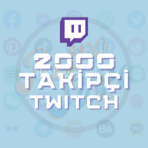Twitch 2000 Takipçi (Garantili) - Hızlı Teslimat