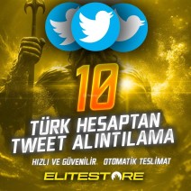 Twitter 10 Gerçek Türk Hesaptan Tweet Alıntılama