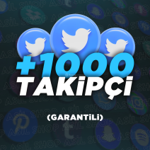 Twitter 1000 Global Takipçi - Otomatik - Garantili