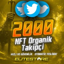 Twitter 2000 Gerçek NFT-Crypto Takipçi