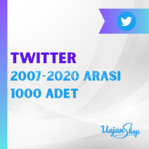 Twitter 2007-2020 Tarih Arası 1000'lik Paket