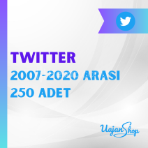 Twitter 2007-2020 Tarih Arası 250'lik Paket