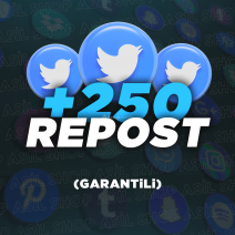 Twitter 250 Türk Retweet - Otomatik Başlar