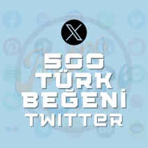 TWITTER 500 Türk Beğeni- Anlık Teslimat
