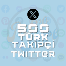 TWITTER 500 Türk Takipçi 30 Gün Garantili