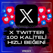 TWITTER (X) 100 KALİTELİ GARANTİLİ BEĞENİ!