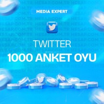Twitter (X) 1.000 Anket Oyu - Yüksek Kaliteli
