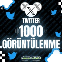 Twitter (X) 1000 Görüntülenme🔵