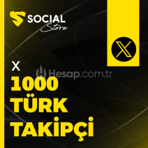 Twitter (X) 1.000 Gerçek Türk Takipçi - Garantili