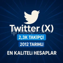 👑TWITTER (X) | 2.3K TAKİPÇİLİ 2012 TARİHLİ ESKİ HESAP✅