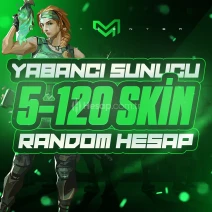 ⭐YABANCI SUNUCU 5-120 SKİN GARANTİ RANDOM HESAP⭐