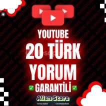 Youtube 20 Türk Yorum 🟥 Garantili ♻️