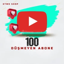 YouTube 100 Abone - Düşüş Yok