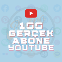 Youtube 100 Gerçek Abone - Hızlı Teslimat