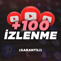 Youtube 100 İzlenme - Hızlı - Otomatik