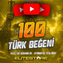 YouTube 100 Türk Beğeni - Garantili