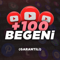 Youtube 100 Türk Beğeni - Otomatik - Garantili