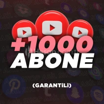 Youtube 1000 Abone - Otomatik - Garantili