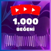 YouTube 1.000 Beğeni - Garantili