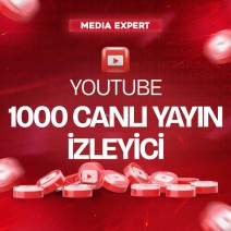 YouTube 1000 Canlı Yayın İzleyici - Yüksek Kaliteli