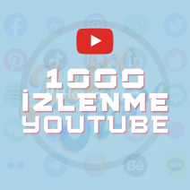 Youtube 1000 İzlenme - Hızlı Teslimat