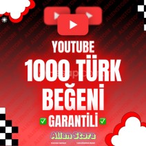 Youtube 1000 Türk Beğeni 👍🏻 Garantili ♻️