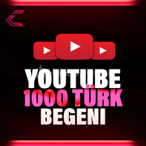 YouTube 1000 Türk Beğeni Otomatik-Garantili