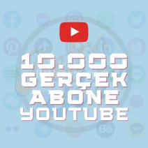 Youtube 10.000 Gerçek Abone - Hızlı Teslimat