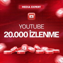 YouTube 20.000 İzlenme - Yüksek Hız ve Kaliteli
