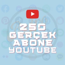 Youtube 250 Gerçek Abone - Hızlı Teslimat