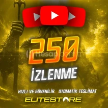 Youtube 250 İzlenme - Garantili