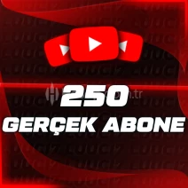 YouTube 250 Organik Abone - Düşmeyen
