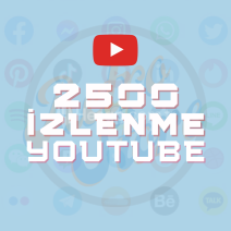 Youtube 2500 İzlenme - Hızlı Teslimat