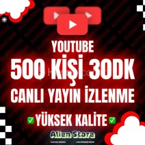 YouTube 🔴 30 Dakika 500 Kişi Yayın İzlenme 🚨
