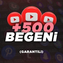 Youtube 500 Türk Beğeni - Otomatik - Garantili