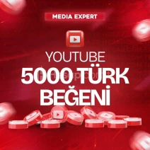 YouTube 5.000 Türk Beğeni - Yüksek Hız ve Kaliteli