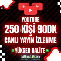 YouTube 🔴 90 Dakika 250 Kişi Yayın İzlenme 🚨