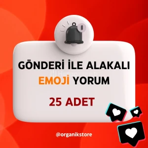25 Adet Emoji Yorum Organik Hesaplar