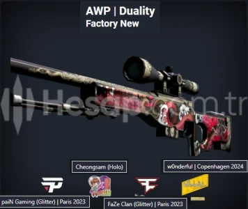 AWP  Duality Factory New 4 STİCKER
