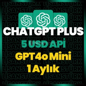 ⭐CHATGPT 4o Mini API 5 USD Bakiye - 1 Aylık⭐