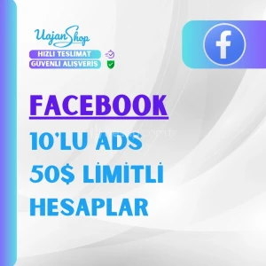 Facebook 10lu Ads 50$ Limitli Hesaplar