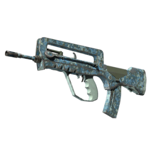FAMAS | Cyanospatter (Field-Tested)