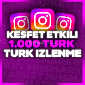 ⭐Instagram 1000 Türk İzlenme (Süper Hızlı)⭐