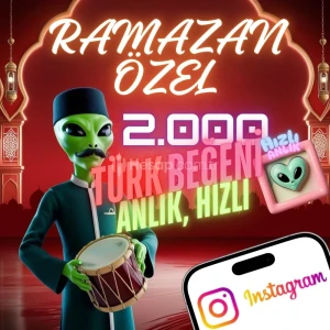 İnstagram 2000 Beğeni💖Karışık 🔀 Ramazan Özel