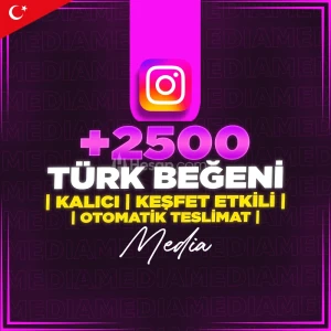 Keşfet Etkili - 2500 Türk Kalıcı Beğeni
